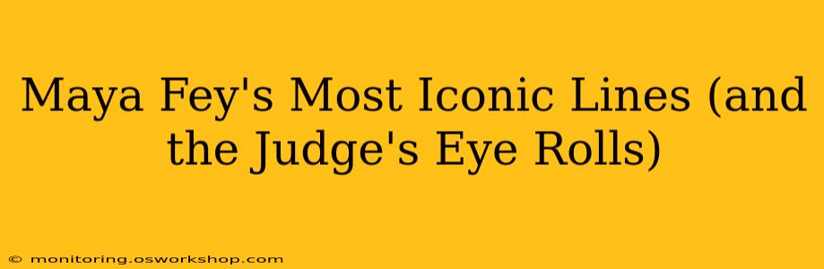 Maya Fey's Most Iconic Lines (and the Judge's Eye Rolls)